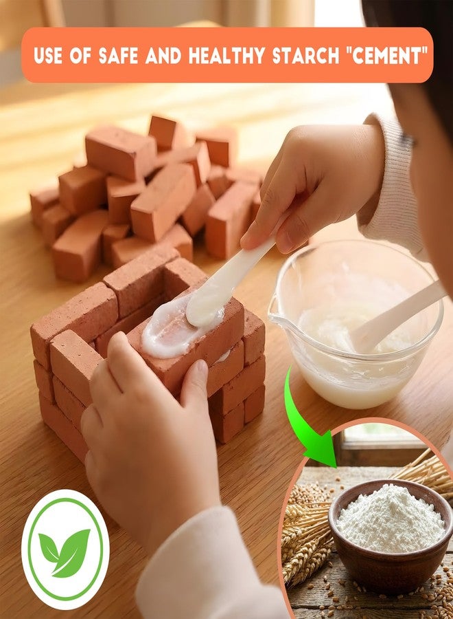 أر أو أتش أس سي إي مجموعة بناء منزل للأطفال من عمر 4 سنوات فما فوق، مجموعة بناء صغيرة من الطوب مع مونة، مكعبات معمارية تعليمية، مشاريع يدوية قابلة لإعادة الاستخدام، هدية عيد ميلاد إبداعية - Image 4
